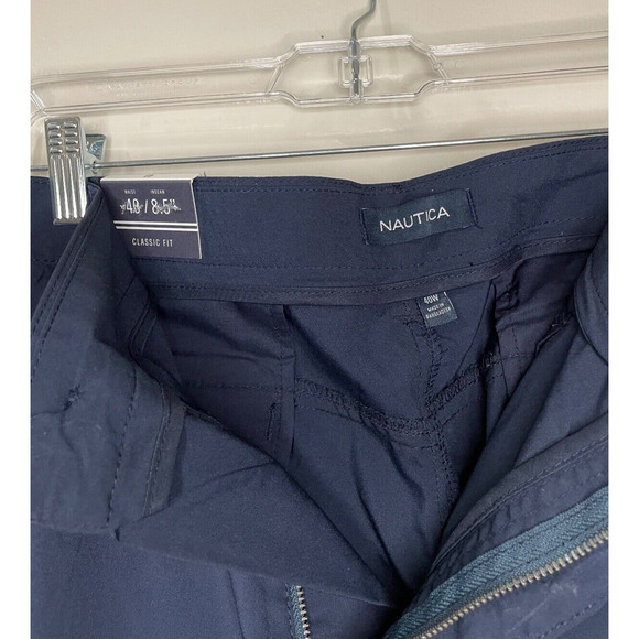 The Golf Short Navy Nautica Shorts Men's 40W 8.5" Wicking Navtech NWT - Picture 2 of 10